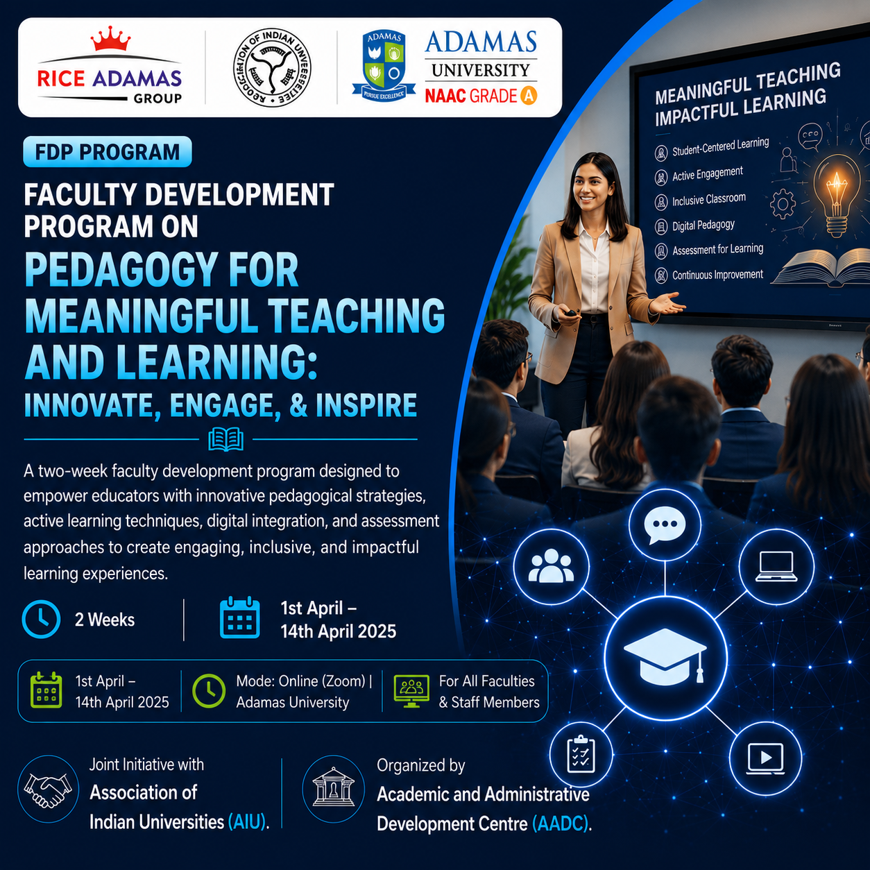 Faculty Development Program on Pedagogy for Meaningful Teaching and Learning: Innovate, Engage, & Inspire